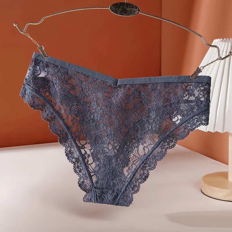 3PCS/Set Lingerie Sexy Women Lace Panties Underwear Female Underpants 6 Solid Color Soft Woman Briefs Intimates