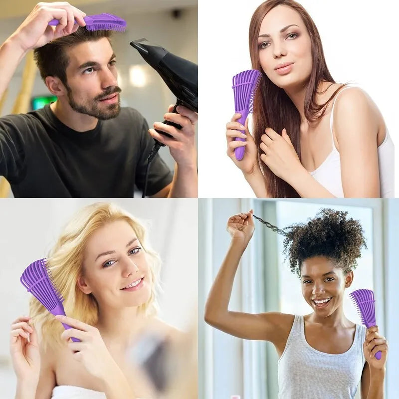 Eight Claw Massage Comb Anti Static Wet Dry Women Detangle Scalp Massage Wavy Styling Tool 1Pcs Detangler Brush for Curly Hair